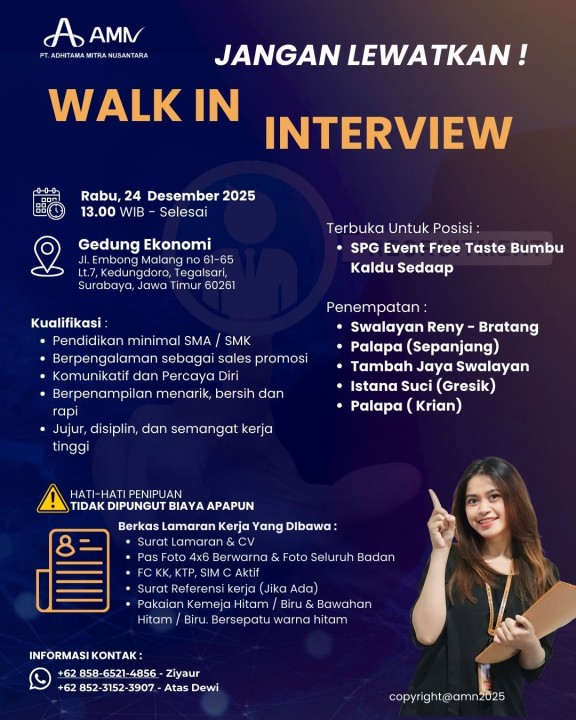 Walk In Interview SPG Event - Mie Sedaap