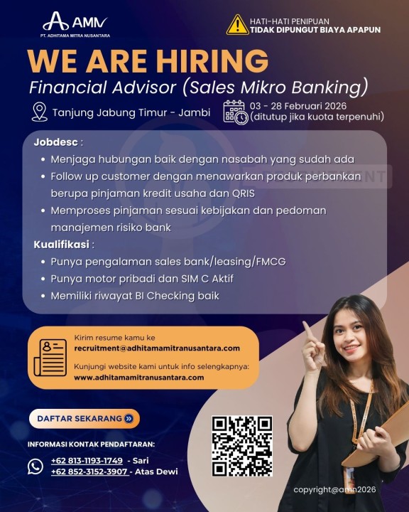 Financial Advisor (Sales Mikro Banking)