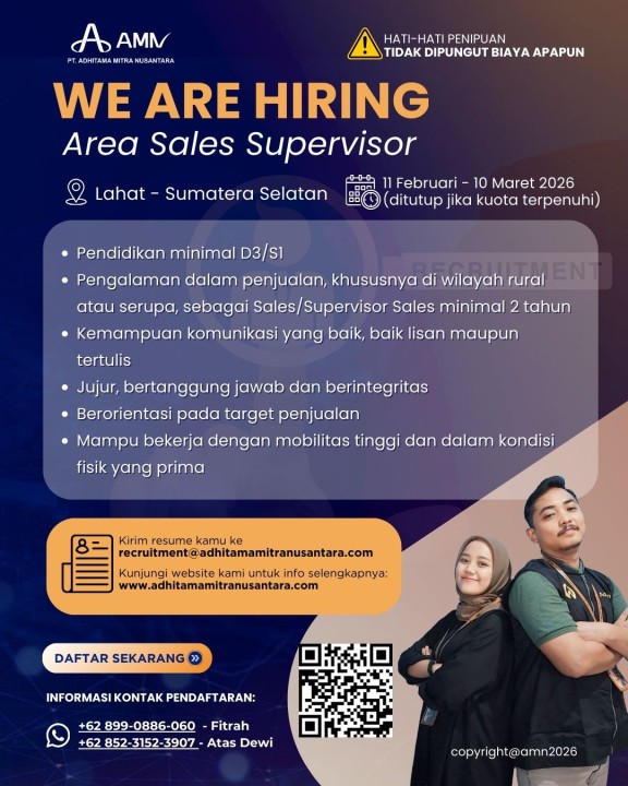 Area Sales Supervisor