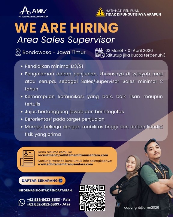 Area Sales Supervisor