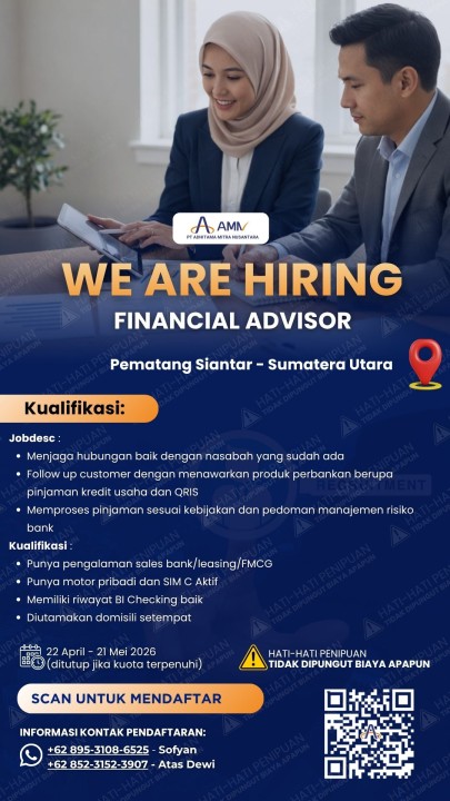 Financial Advisor (Sales Mikro Banking)